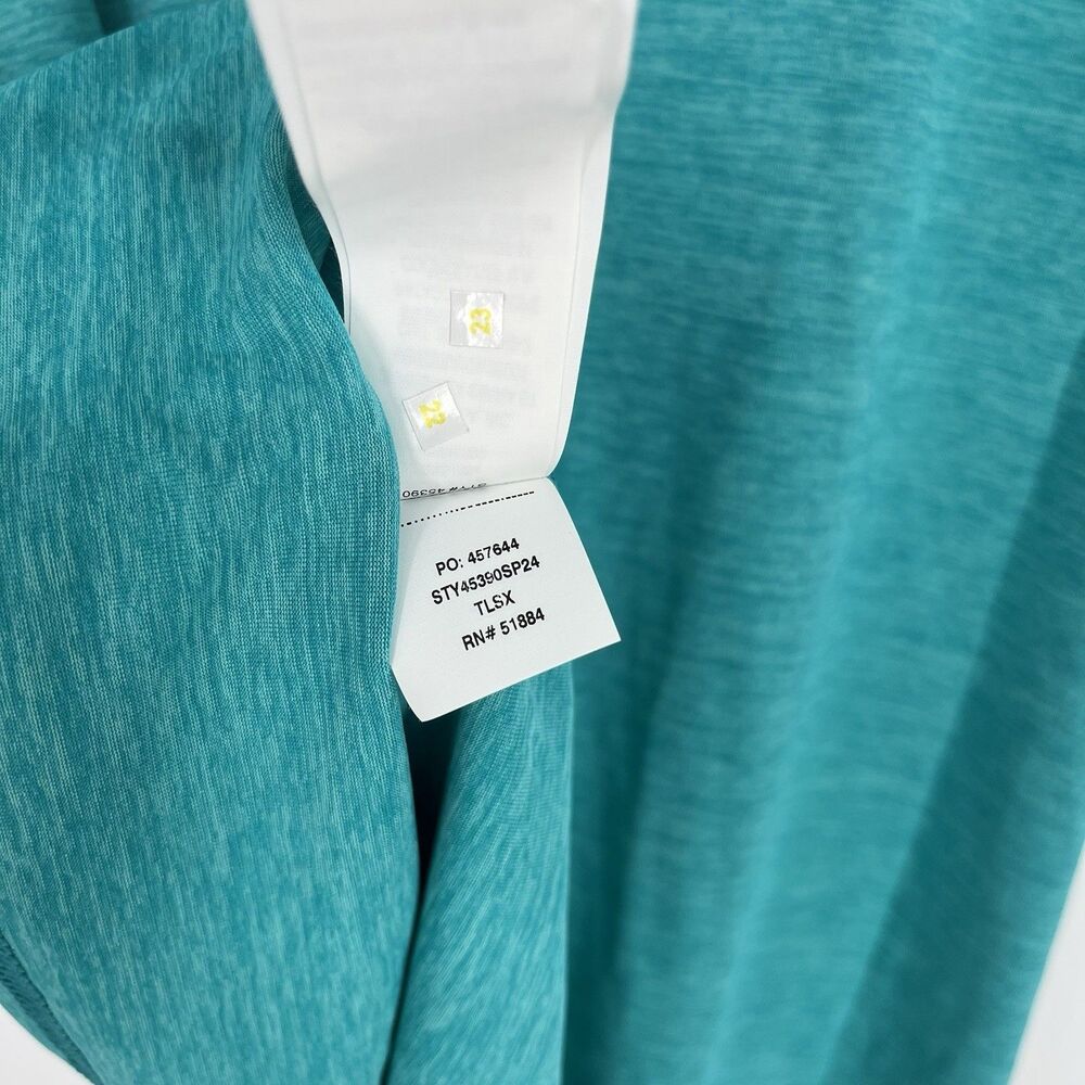 Patagonia T Shirt Size Medium Womens Teal Capilene Cool Daily Graphic Tee Crew - Picture 9 of 9